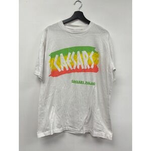 Vintage Caesars Palace Shirt Large Graphic Tee Las Vegas Casino 90s Betting